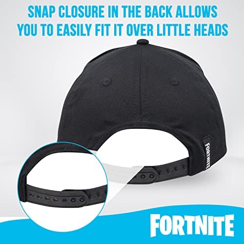 Capinho de beisebol Fortnite para meninos, chapéu de qualidade de qualidade e boné ajustado, chapéu