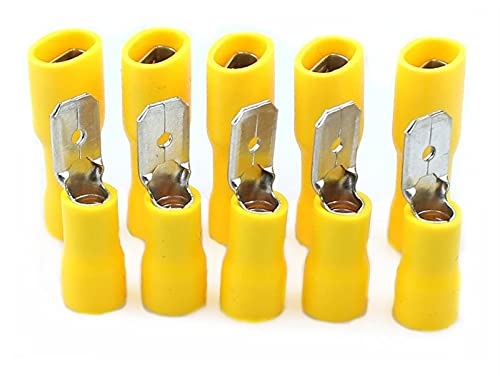 HKTS 5.5-250 MDD5.5-250 Amarelo machado machado Conexões de fio elétrico feminino Conectores de crimpagem