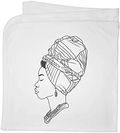 Geral/xale de bebê de algodão 'African Woman'