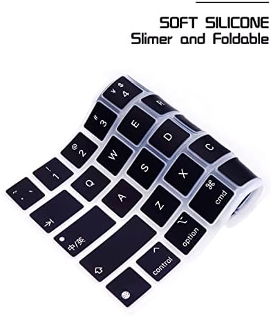 HRH Silicone Magic Keyboard Skin para iPad Pro 12,9 polegadas teclado mágico 2020 Modelo Mxqull/A, para iPad