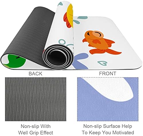 Yoga Mat Sealife Animal Creaturea Eco Friendly Non Slip Fitness Exercition tapete para pilates