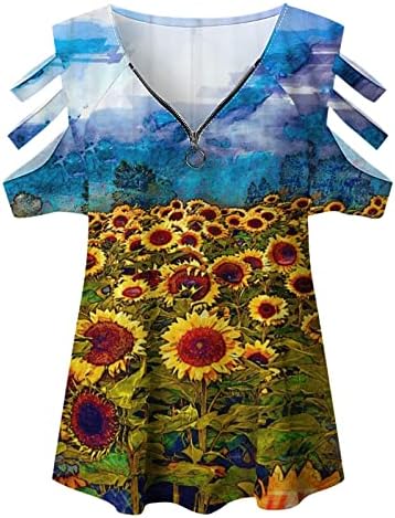 Camiseta da blusa para as mulheres Summer Fall Off the ombro de manga curta vil de algodão de pescoço de pescoço