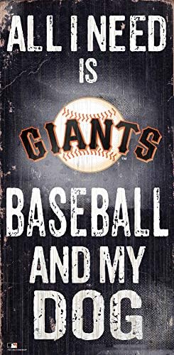 MLB San Francisco Giants Unissex San Francisco Giants Baseball e meu sinal de cachorro