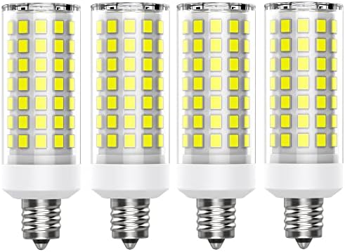 Weiscecia E11 LED Bulb 75W 100W Substituição de lâmpada de halogênio, Mini vela de vela de JD Dimmable