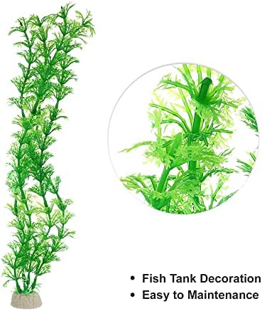 Vocoste 3 PCS Plantas de plástico aquário, planta aquática artificial para decoração de plantas de