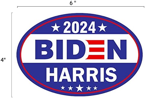 KROMNOUR BIDEN HARRIS 2024 Decalque de adesivo de carros de carro, Decalque reflexivo de Vote Biden para o carro