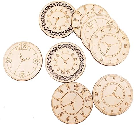 Sewacc 2 8pcs Blank Gift Tags Decoração para relógios domésticos para crianças Presente pendurado tag em branco