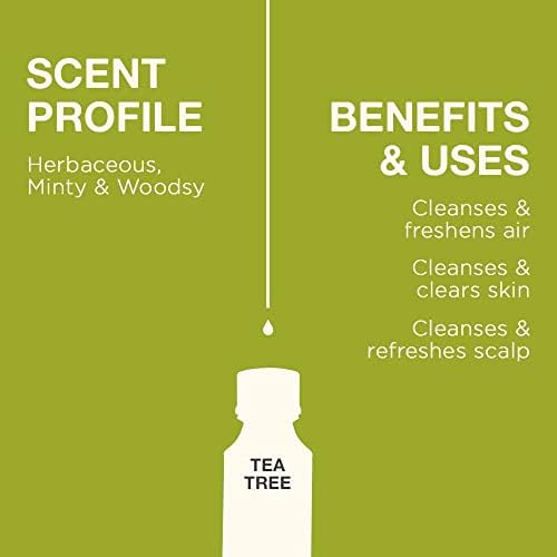 Óleo de açafrão para crescimento de cabelo e óleo de tea árvore para o conjunto de pele - da natureza terapêutica