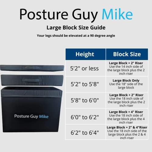 Posture Guy Mike Riser Foam Riser para Exercícios de ioga egoscue de grande postura. Joelho, suporte
