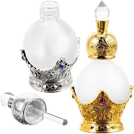 INOOMP 2PCS Garrafas de perfume vintage garrafas de perfume de vidro de jóias garrafas de óleos essenciais