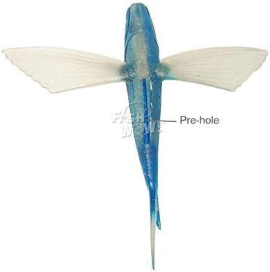 Peixe wow! ® 3pcs 8 peixe voador indiscutível pérola azul gostoso panfleto mahi atum wahoo iscas