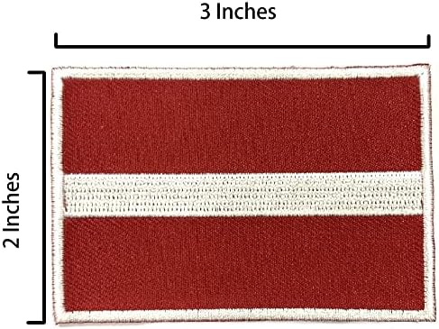 A-One Field Jacket Squad Squad Stick On Patch + Letônia Patch, emblemas uniformes do exército, adesivo