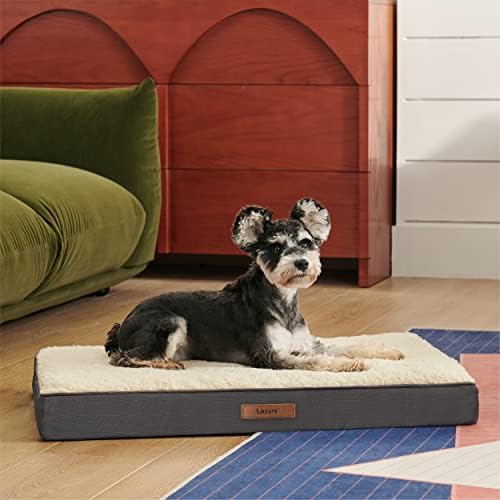 Capa de cama de cachorro Lesure - Cama de cachorro extra grande capa removível, tampa de substituição para canteiros