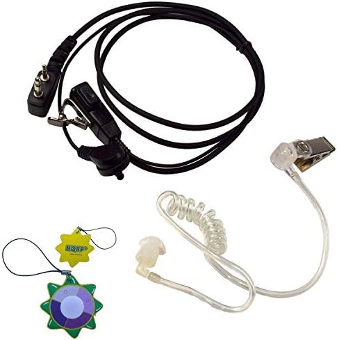 HQRP 2 PIN do manutenção do fone de ouvido do tubo acústico compatível com ICOM IC-04E, IC-12A, IC-12A,