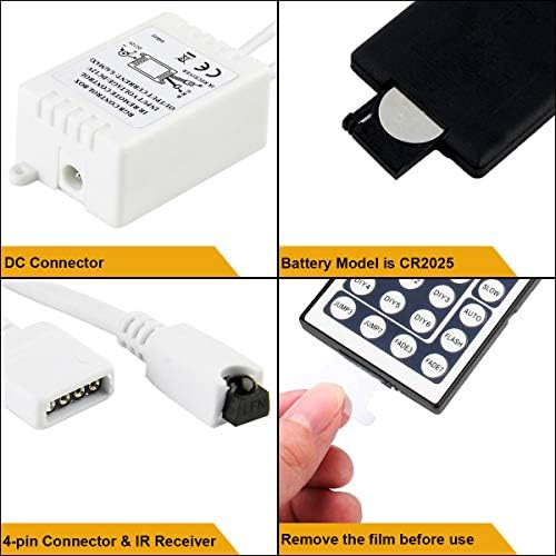 Supernight RGB LED Light Strip Remote Controller, 44 Keys IR Remote Controller Substituição para SMD