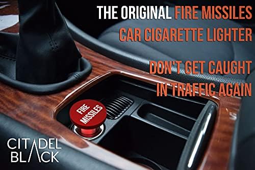 Mísseis de incêndio Button Car Cigarette Tleming by Citadel Black - Alumínio anodizado, acessório de substituição