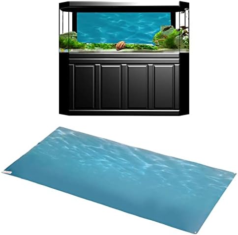 HEEPDD Aquário Aquário, padrão do mar 3D Efeito Imagem PVC Auto -adesivo papel de parede de peixe Tanque decorativo
