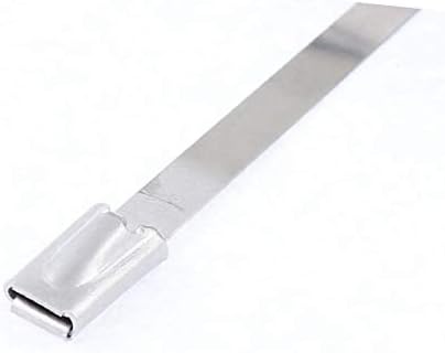 Mangueira de tubo X-Dree aço inoxidável Taque de cabo de zíper 4,6 x 1000 mm (Manguera de Tubo