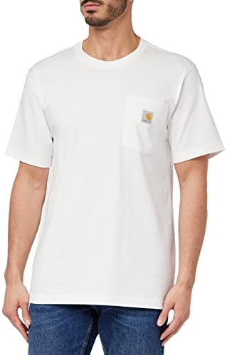Camiseta de bolso de manga curta de manga curta de manga curta dos homens de carhartt