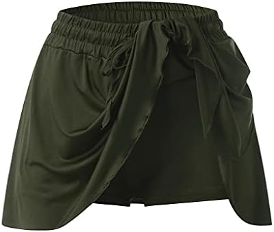 Surtos de treino de lowprofile shorts Skorts de tênis para mulheres: Executando mini saias de shorts internos