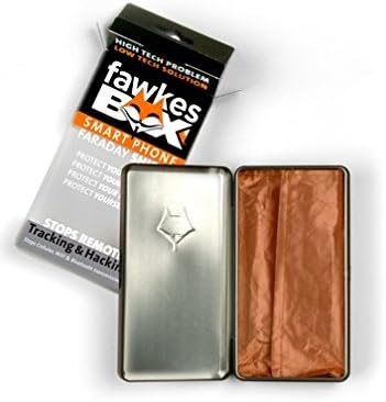 Fawkesbox Smartphone Faraday Cage Shield - Cell, Bluetooth e WiFi Signal Bloqueador para iPhone 12 e telefones
