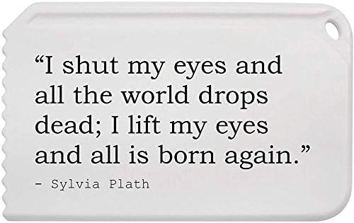 Citação de poesia de Azeeda por Sylvia Plath Plastic Ice Scraper