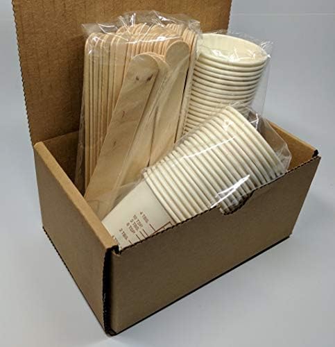 Kit de mistura de lotes pequenos nsi: 50 xícaras graduadas e 50 paus para tinta, resina, epóxi