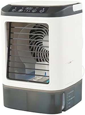 Ar condicionado portátil, refrigerador de ar evaporativo em 3 velocidades, condicionador pessoal de ar elétrico USB com 900 ml de tanque de água grande, umidificador para escritório em casa, escola, quarto