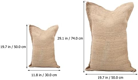 Sacos de estopa de Yardwe, sacos de batata de 8pcs, 30* 50cm/ 50* 74cm de raízes reutilizáveis ​​sacos de