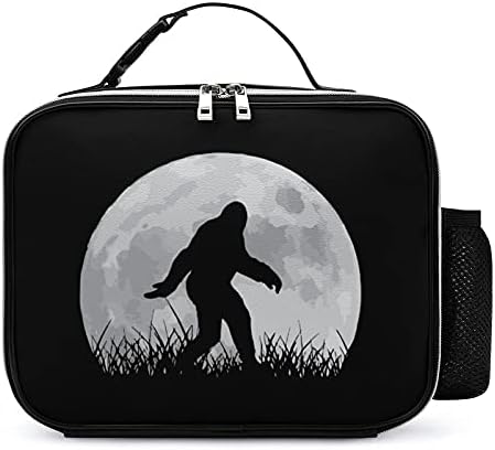Engraçado Bigfoot Sasquatch Full Moon Isolle Lunch Bag Saco