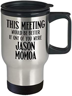 Jason Momoa Travel caneca para colegas de trabalho Presente de aniversário para Jason Momoa Amantes