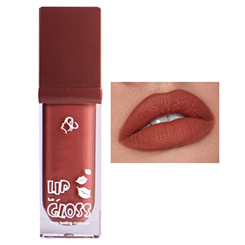 Npkgvia Velvet Lip Glaze non stick copo durar o esmalte lábio maquiagem não desbota o batom de pigmento