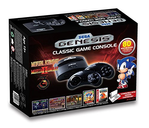 Console de jogos clássicos da ATGames Sega Genesis com 80 jogos internos - novo modelo de 2015!