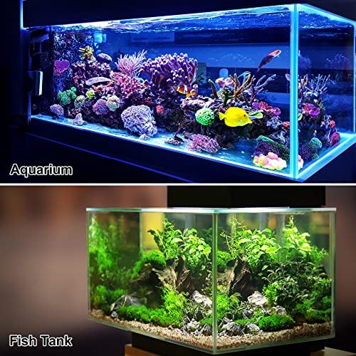 Vocoste 1 PCS Plantas de plástico aquário, planta aquática artificial para plantas de tanques de