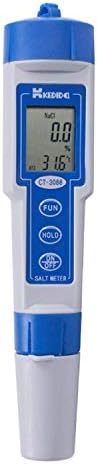 KXA Digital Water impermeável medidor de sal faixa de 0,0% a 10,0% de água aquário de qualidade piscina