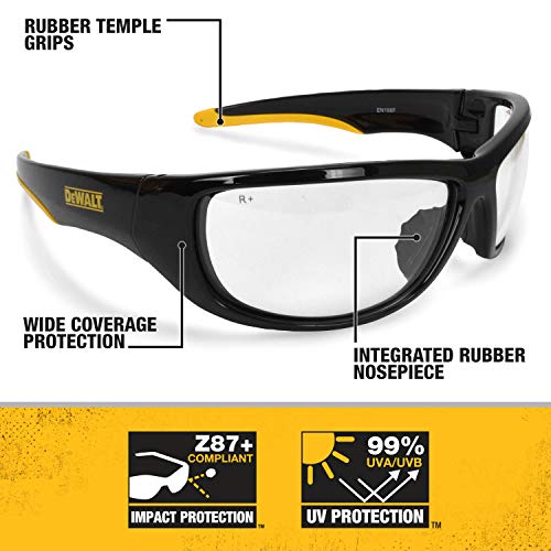 Óculos de segurança de Dewalt, claro, anti-capa, dpg84-óculos de segurança do Dominador de Isuladores