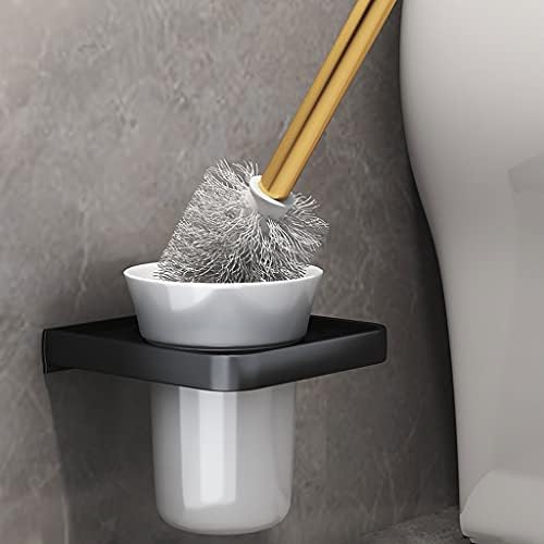 Escova de escova de vaso sanitário taco de vaso sanitário escova de escova de vaso sanitário mato montado na parede,