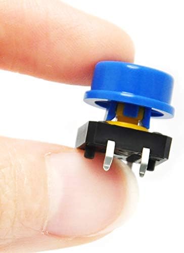 Gikfun 12x12x7,3 mm tato tátil botão de pressão momentânea smd switch com tampa para arduino ae1027
