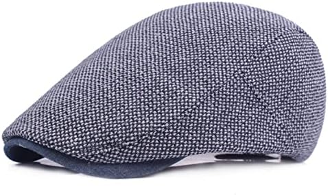 Chapéu de boina retro para homens algodão -algodão -lapéu de bolsa de bolsa de jornal macio ajustável gatsby