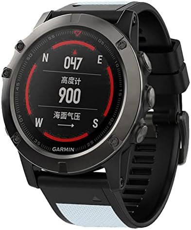 FACDEM 26 22mm Silicone Rellow Watch Bands tiras para Garmin Fenix ​​6x 6 Pro Smart Watch Watch Fand