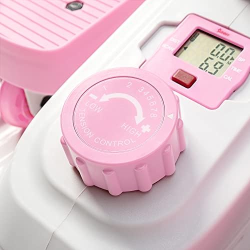 Sunny Health & Fitness Pink Under Desk Ellipical Machine - P2030