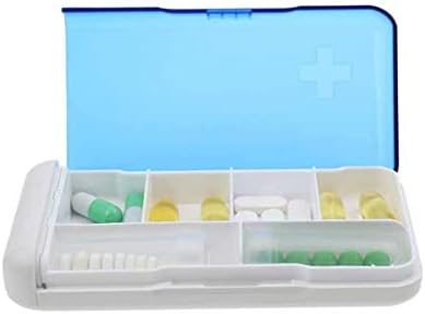 Organizador de comprimidos 6 Compartamento de comprimidos Caixa de comprimidos Distribuidor de comprimidos para viagens de trabalho em família
