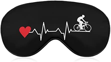 Ciclismo de batimentos cardíacos máscara de cegos de capa de tampa noturna para dor
