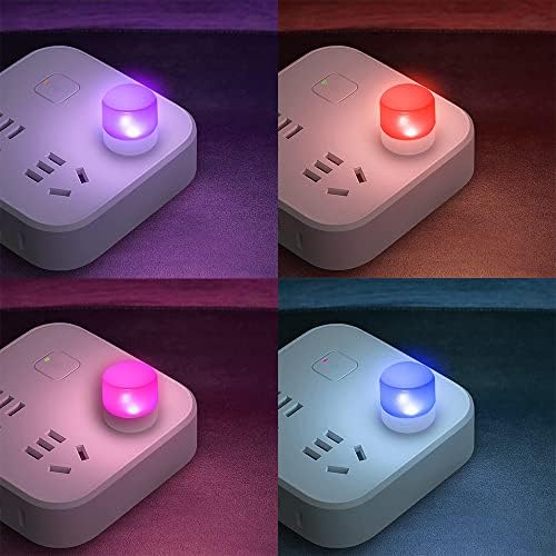 Luzes USB à noite, mini lâmpada LED, sem sensor de luz, plug-in, branco quente, compacto, ideal para quarto,