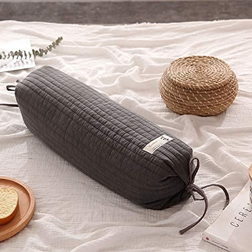 Formulário cilíndrico de travesseiro orgânico de trigo sarraceno Hanlin, travesseiro de bambu super macio