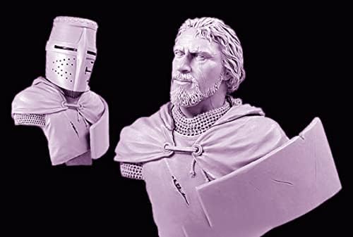 ETRIYE 1/10 Modelo de busto de caráter resina Modelo medieval Teutônico de cavaleiro teutônico