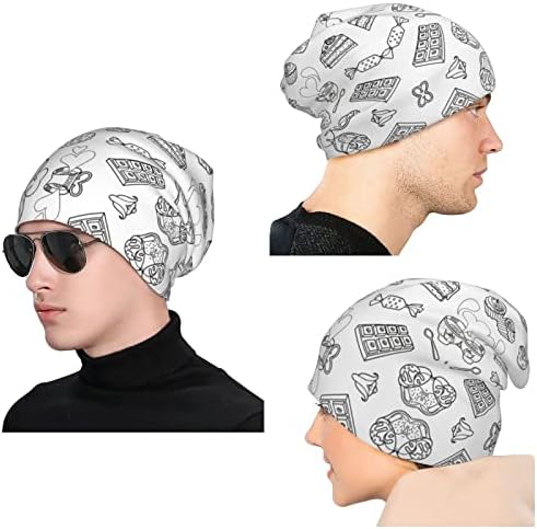 Gordinhos franceses Feio de chapéu de lenço esticado de cabeça para homens e mulheres inverno