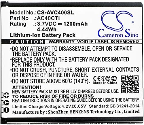 Bateria de substituição XSP para 40C Titanium PN AC40CTI