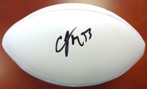 Christine Michael Michael autografou o Logo White Football Seattle Seahawks MCS Holo Stock 81971 - Bolsas de