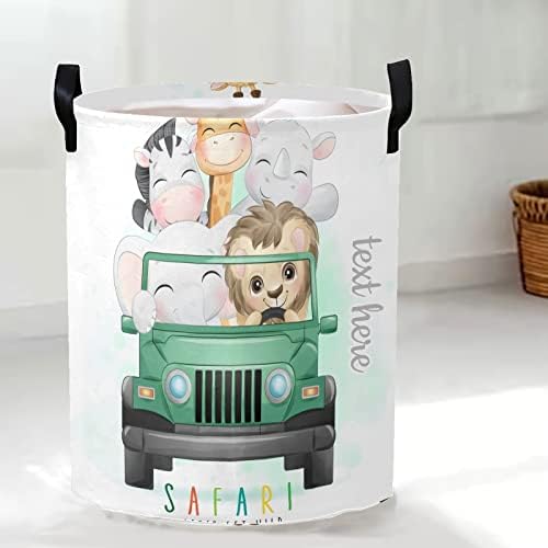 Little Little Little Driving Car caça às cestas de aquarela com nomes de text cesto cesto de cozinha organização
